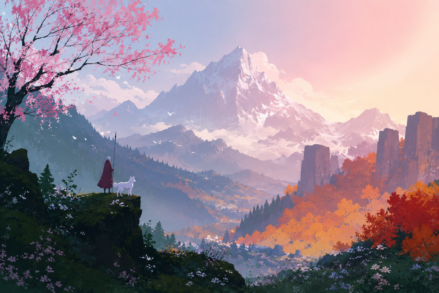 Neva › A monumental landscape painted in seasonal color