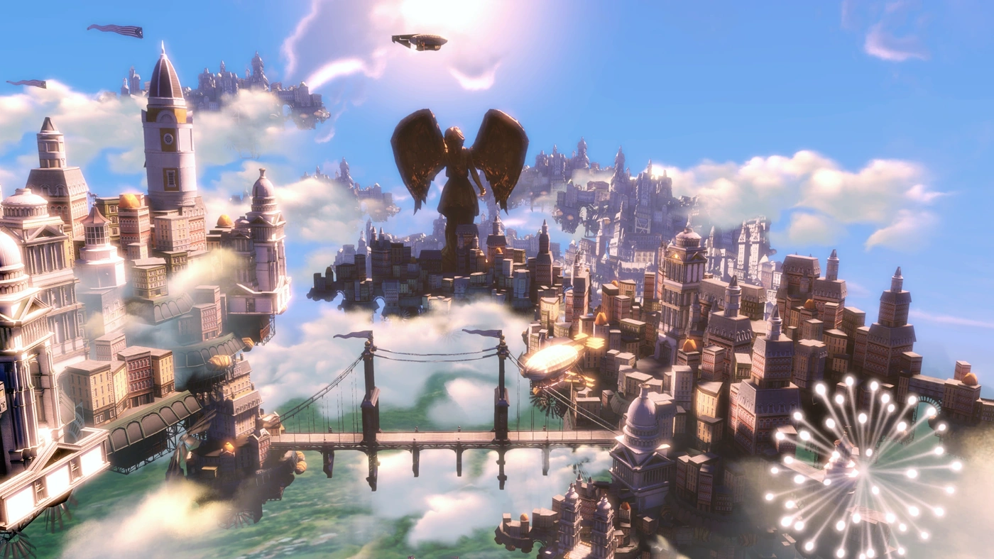 BioShock Infinite › Columbia’s Town Center floating above the clouds