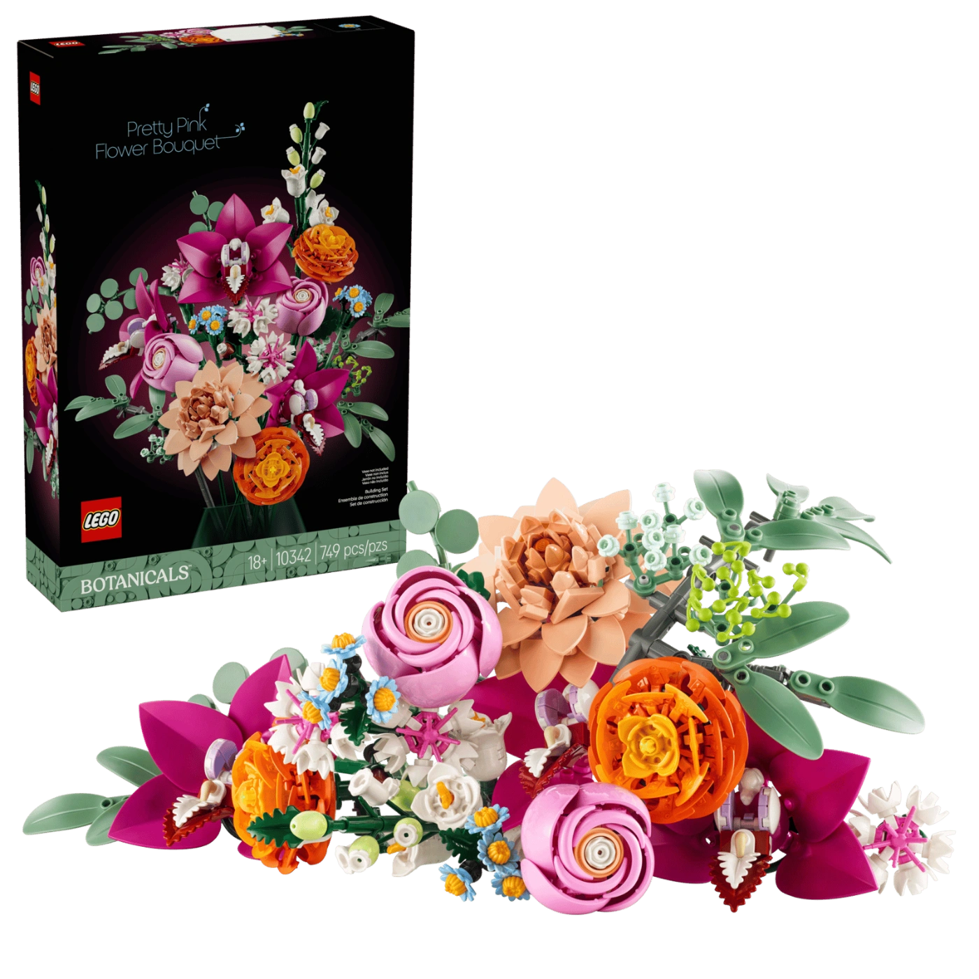 LEGO Botanicals Pretty Pink Flower Bouquet